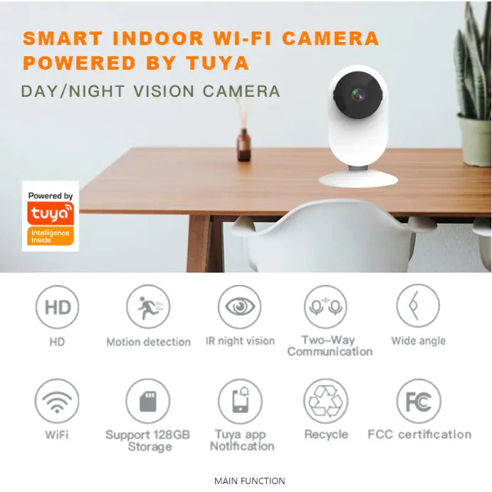 Tuya Smart Home 200W HD Wireless Indoor Camera