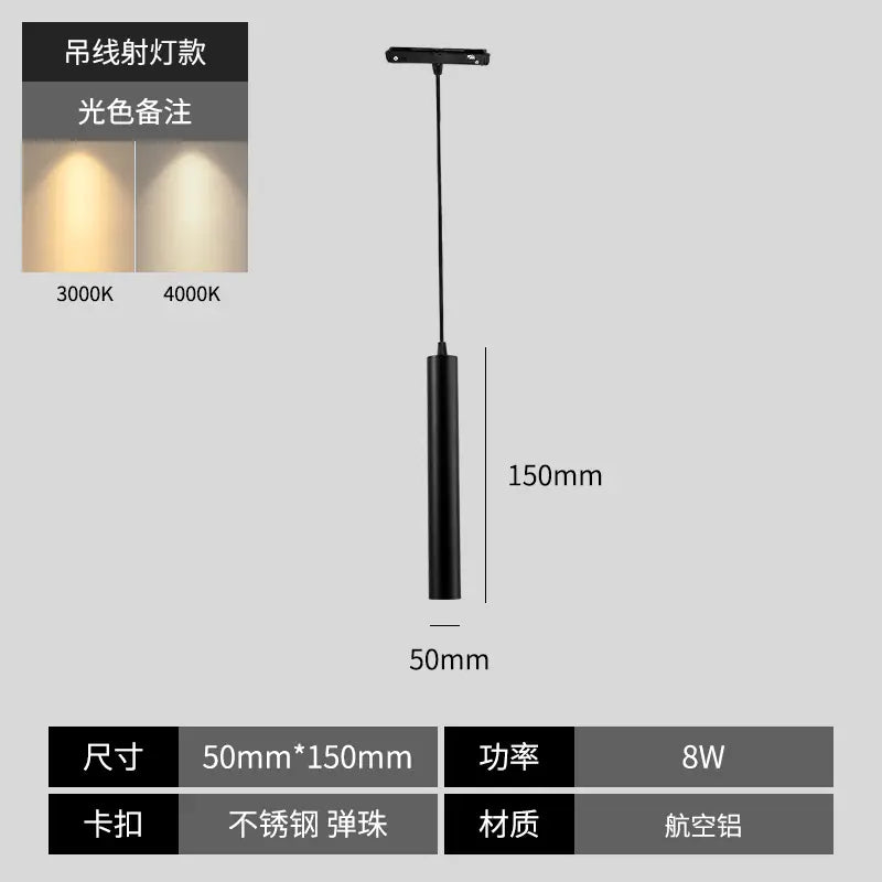 Smart Integrated Magnetic Track Light for Home Use