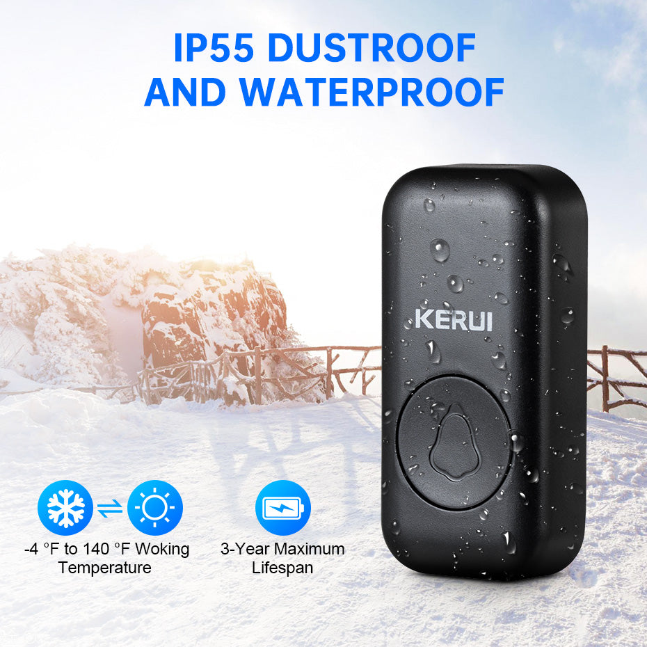 KERUI M525 Outdoor Wireless Doorbell Waterproof Smart Home Door Bell