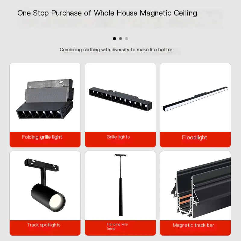 Smart Integrated Magnetic Track Light for Home Use