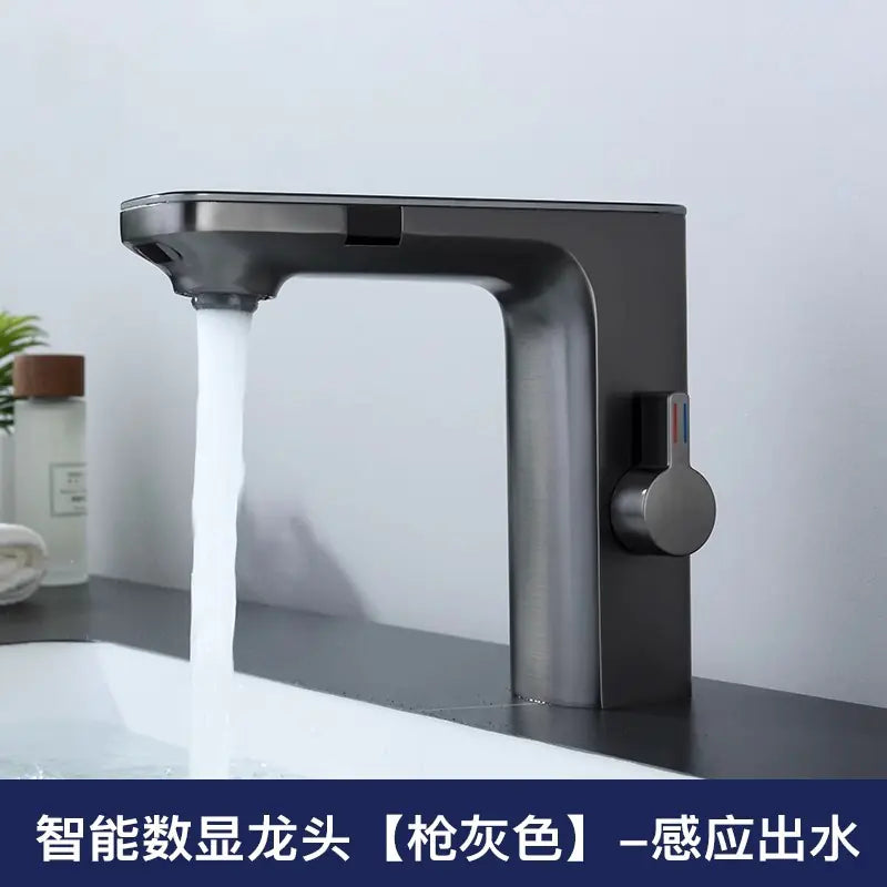 Smart Sensor Faucet with Digital Display for Bathroom
