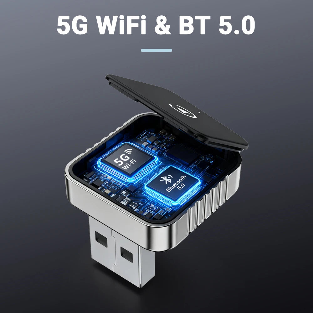 XUDA 2 in1 Wired to Wireless CarPlay Android Auto Adapter for OEM Car