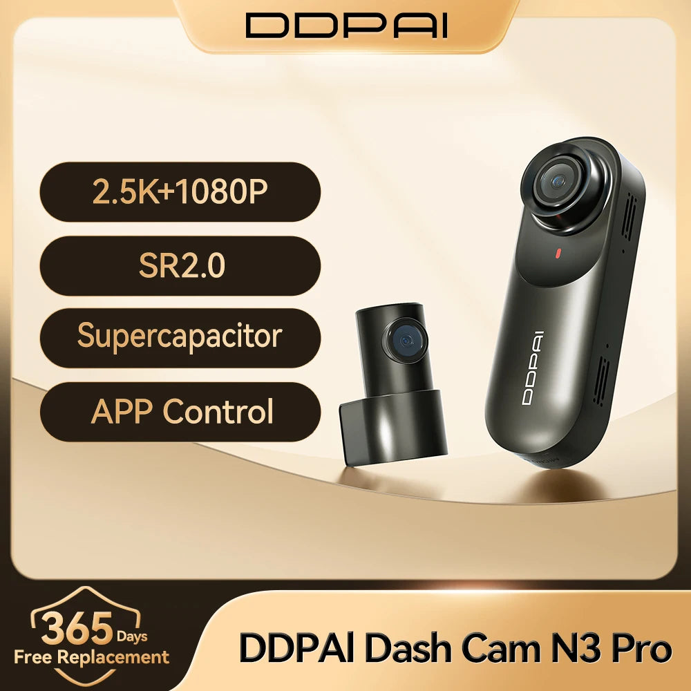 DDPAI Mola N3 Pro Dash Camera Driving Vehicle Cam Wifi Smart Connect