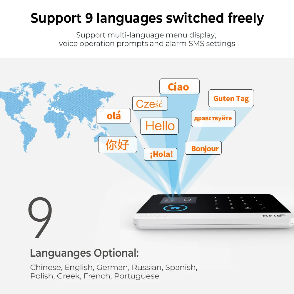 Smart Home Tuya GSM Alarm System 4G Wifi System for House Security