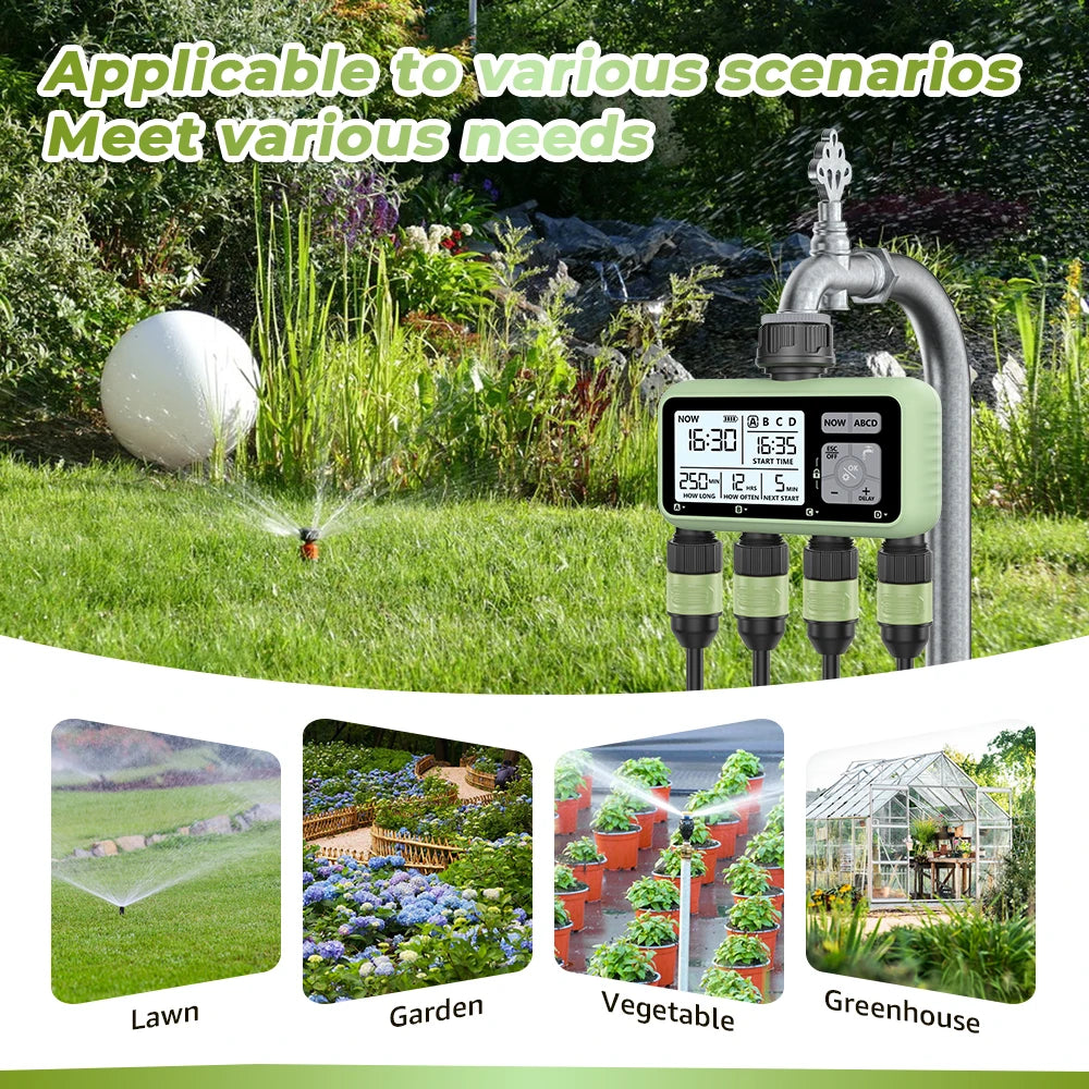 Eshico HCT-379 Outdoor Garden Smart 4 out irrigation timer Four