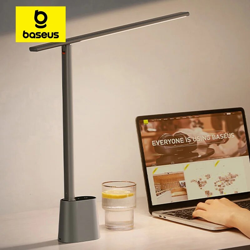 Baseus LED Desk Lamp Eye Protect Study Dimmable Office Light Foldable