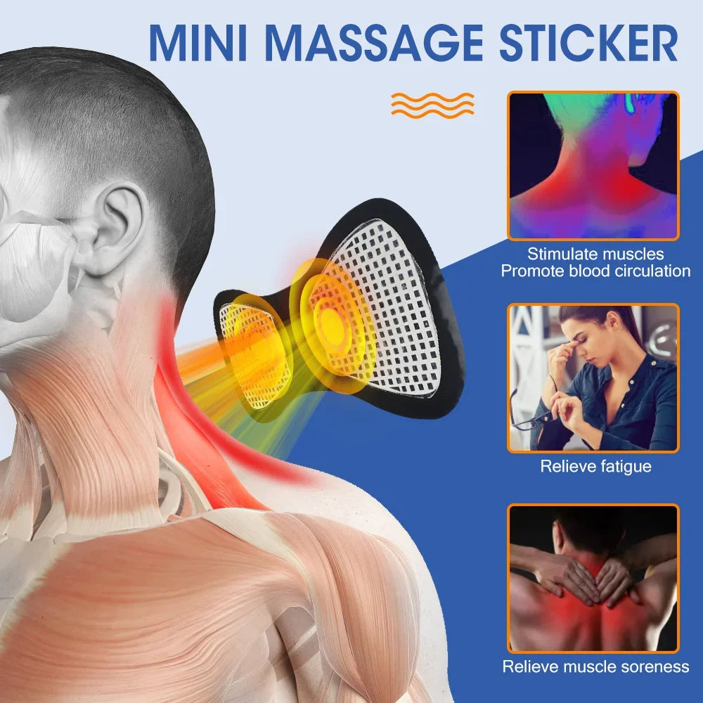 Electric Neck Massager EMS Muscle Massage Stimulator Low Frequency