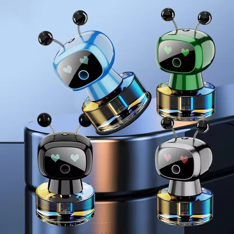 Smart Car Air Freshener AI Rechargeable Car Aroma Diffuser Smart eyes