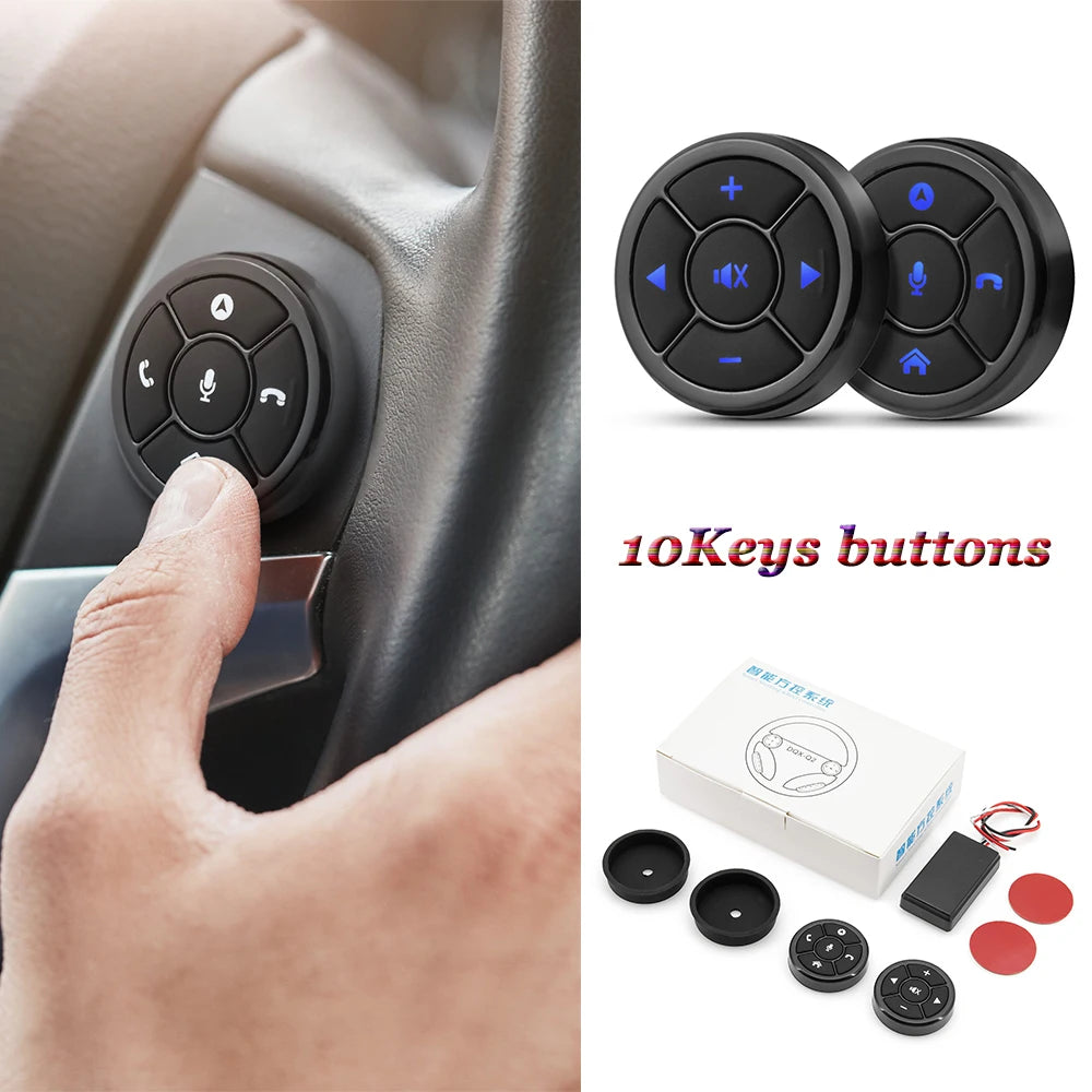Car Wireless Remote Control 10Keys Steering Wheel Radio Controller