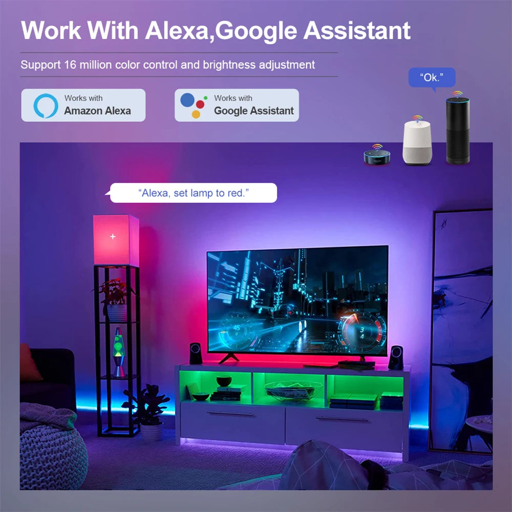 Smart WiFi Zigbee LED Light Bulb Dimmable E27 E14 GU10 RGBCW