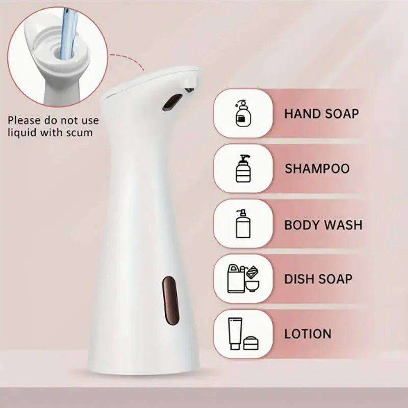 Automatic Sensor Soap Dispenser White High Quality Abs Waterproof Hand