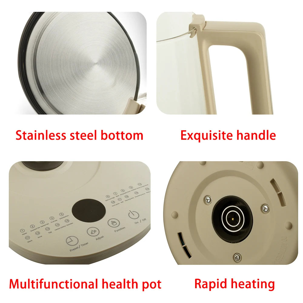 Health Preserving Pot 1.5L Electric Glass Kettle Kitchen Appliances