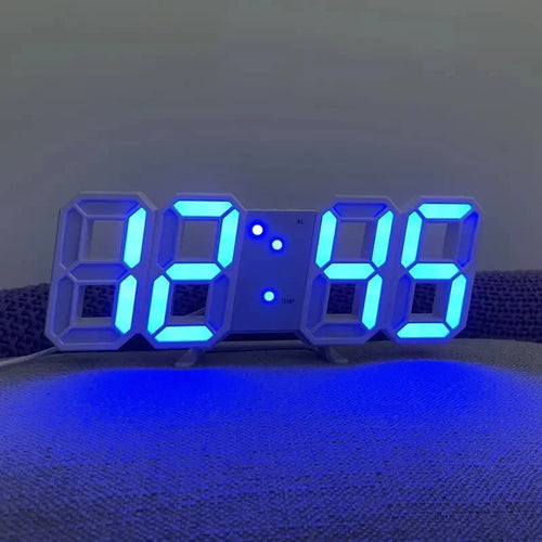 3D Mini Clock LED Digital Wall Clock Desk Clock Electronic Alarm Clock