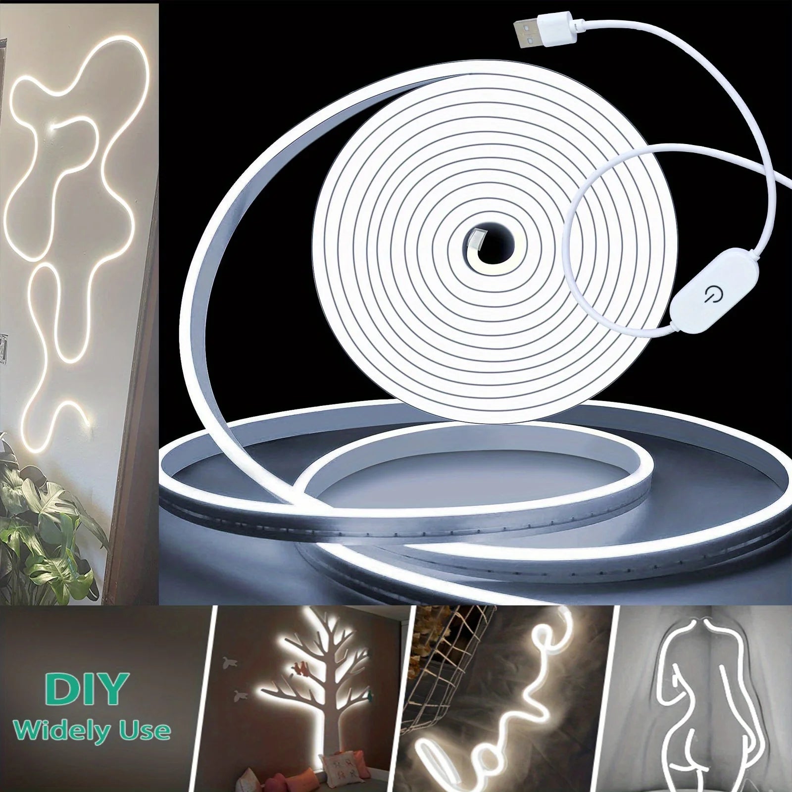 Neon LED Light Strip Smart Touch Sensor Switch Dimmable Neon Sign