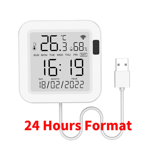 Tuya WiFi Temperature Humidity Smart Sensor With Backlight for Smart