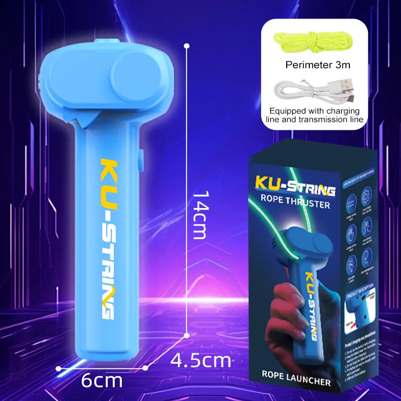 ecompression rope launcher, play with a yarn gun, rechargeable