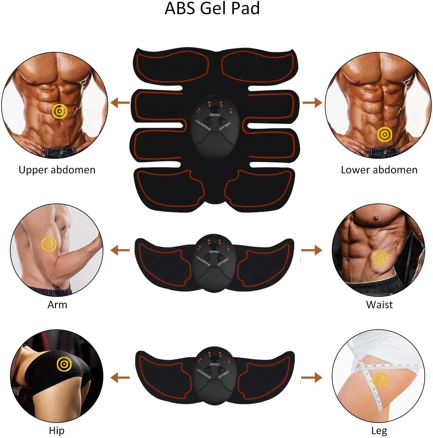 Electric Body Shaping Device Wireless Body Massager Hip Training