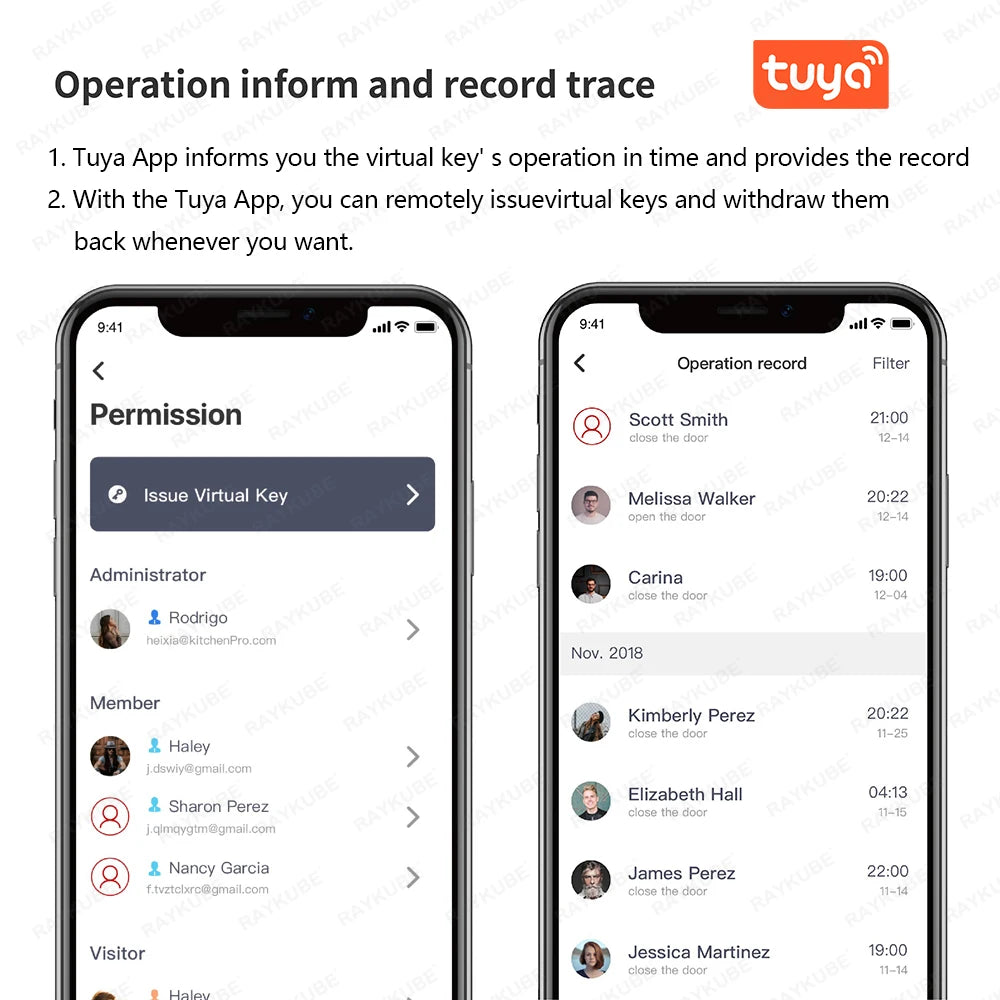 A1 Pro Max Bluetooth Smart Door Lock Tuya APP Remote Control Keyless