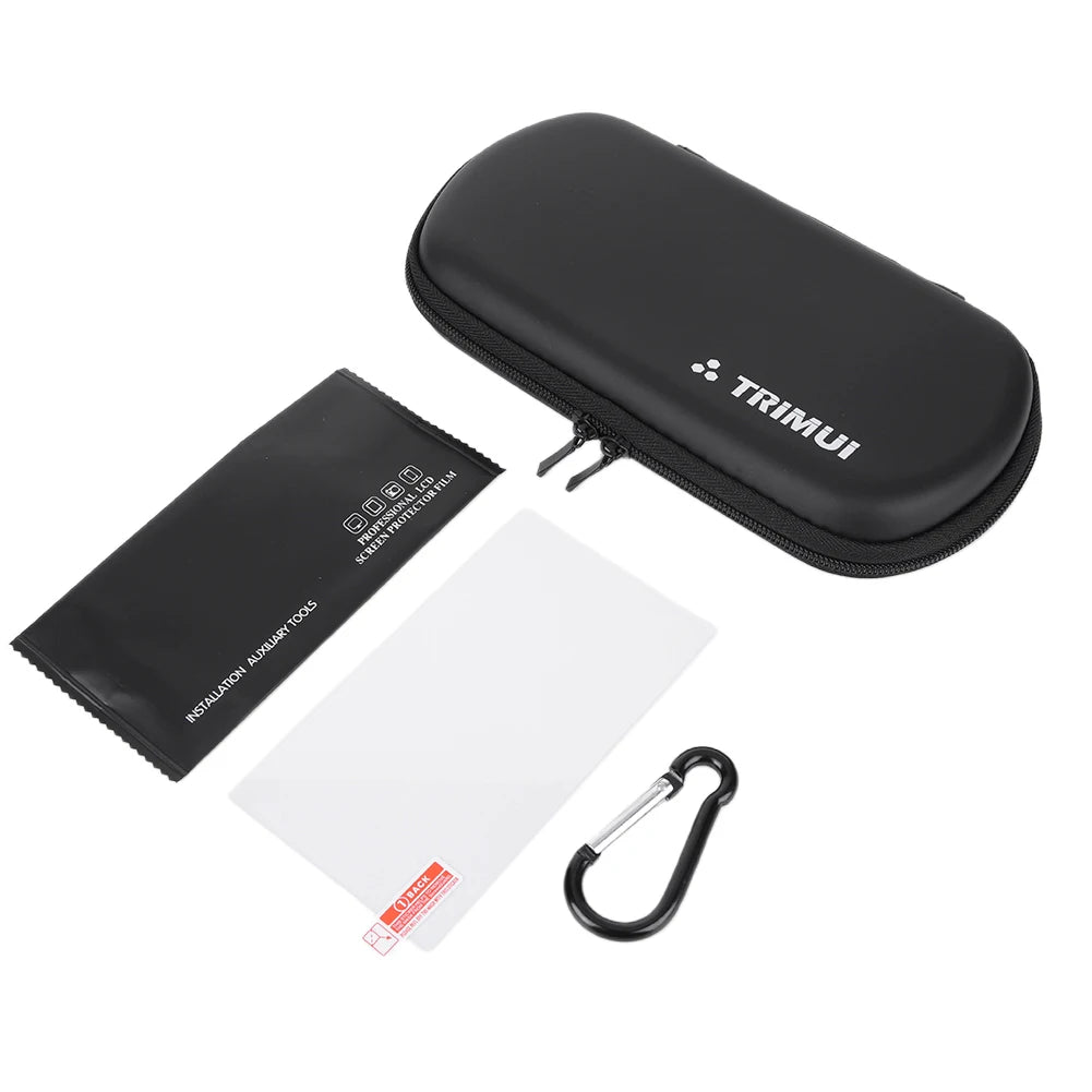 Hard EVA Carrying Case with Tempered Glass Film Handheld Game Console