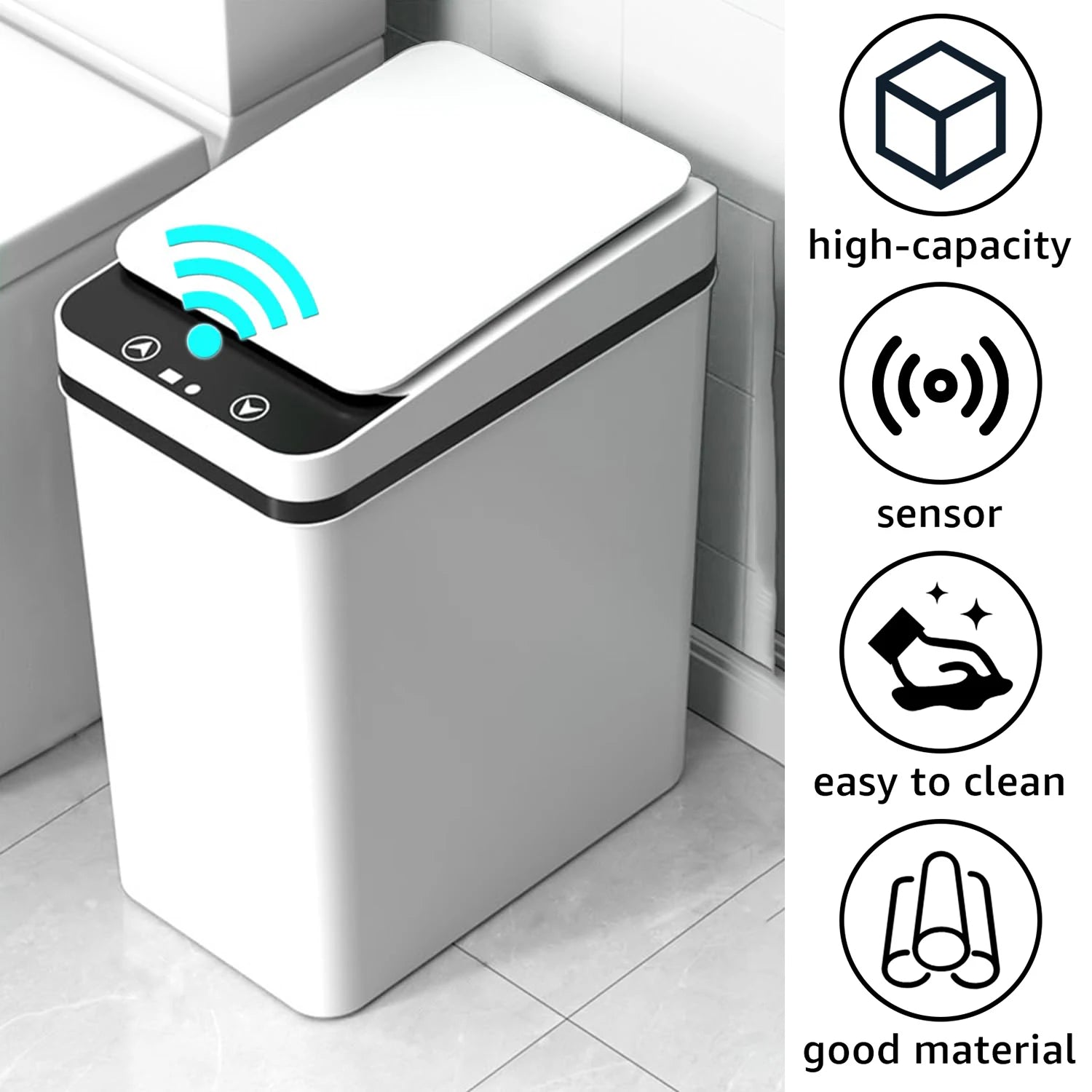 Automatic Sensor Trash Can 12L Touchless Infrared Motion Sensor Smart