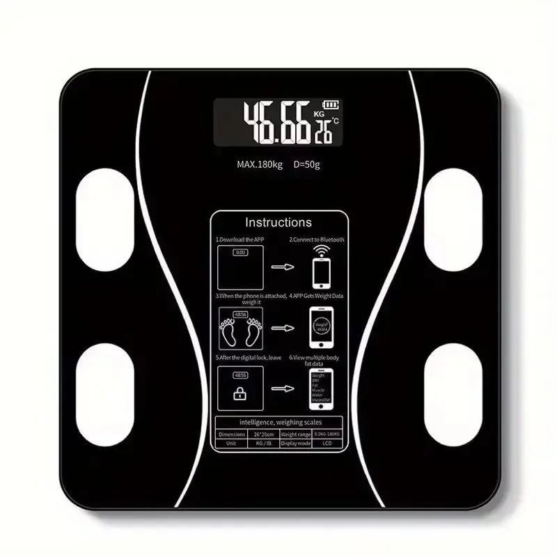 1pc Intelligent body fat scale, including dietary recommendations,