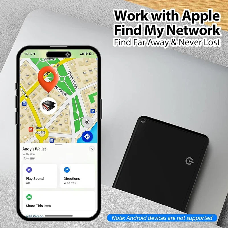 Wallet Tracker Card Wireless Charging Tracking Location Gps Locator