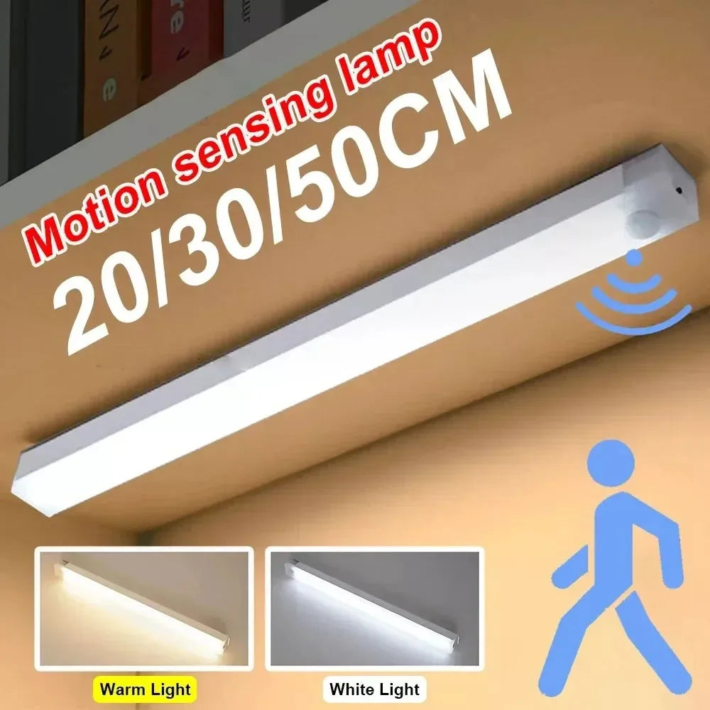 LED Motion Sensor Under Cabinet Light USB Rechargeable LED Night Light