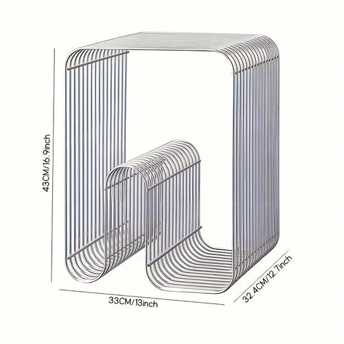 Modern Scandinavian Metal Coffee Table Living Room Furniture Sleek