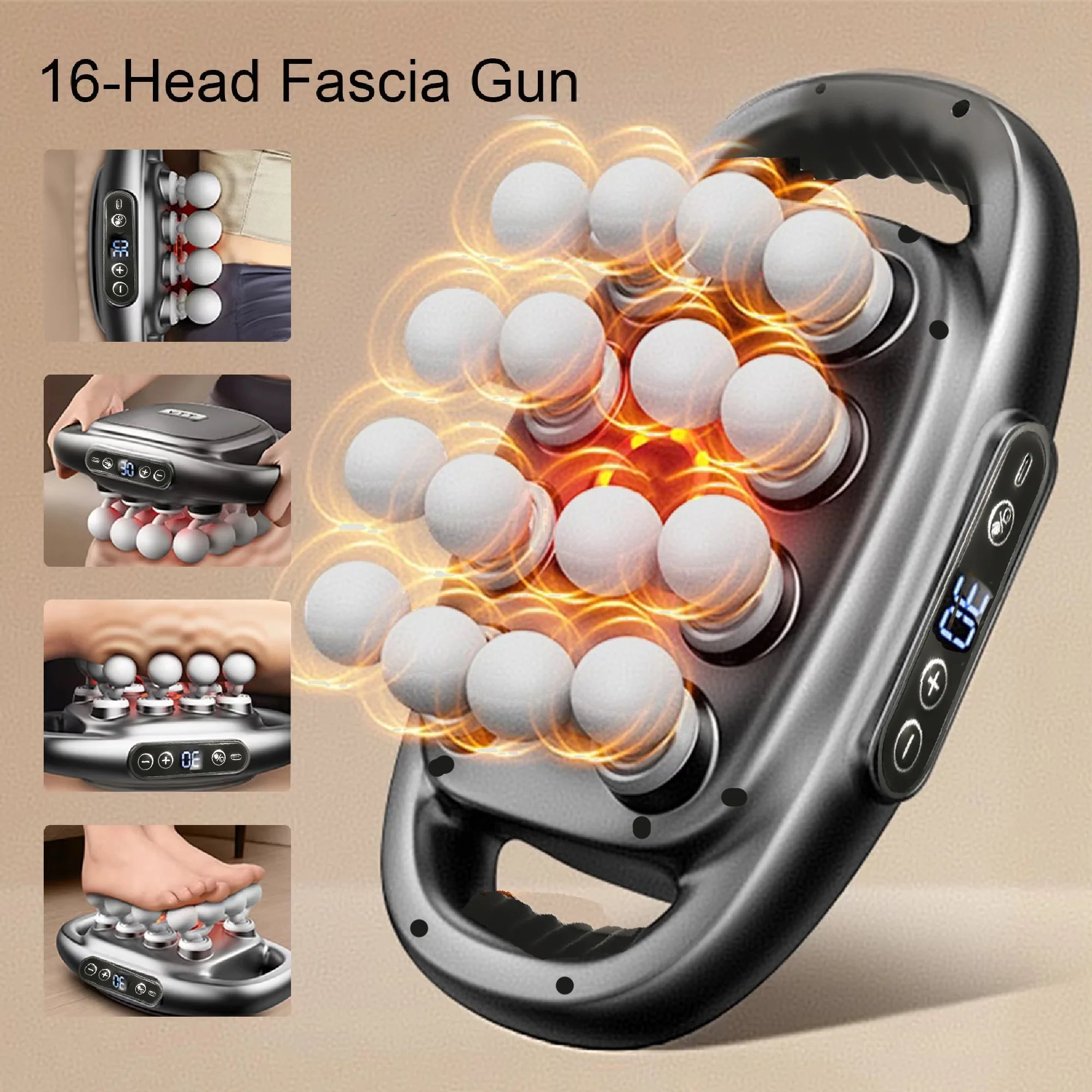 Massager Gun Set Deep Tissue Body Fitness Muscle Electric Relax