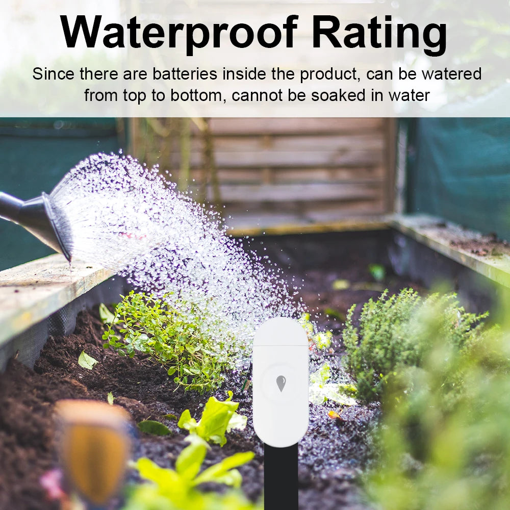 Tuya Zigbee Temperature Humidity Moisture Detector Smart Soil Tester