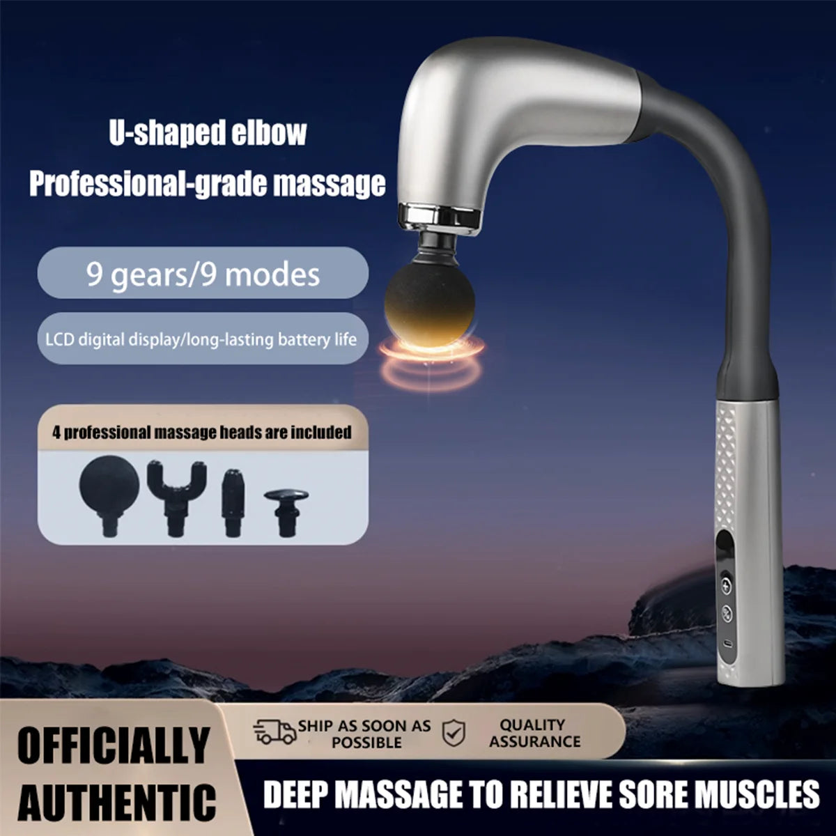 Electric Fascia Gun Massager Body Relaxation Trigger Point Massage