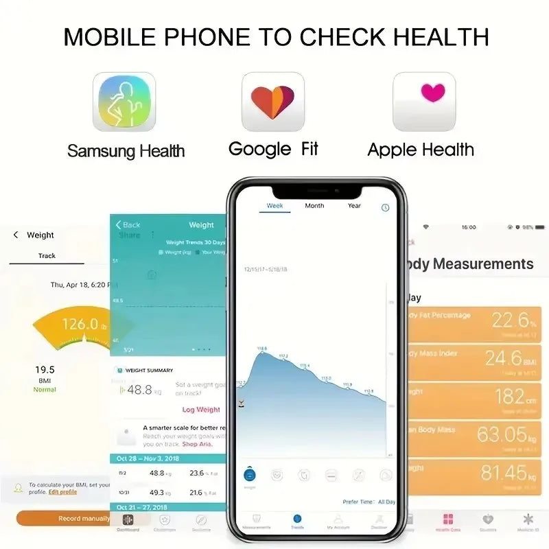 1pc Intelligent body fat scale, including dietary recommendations,