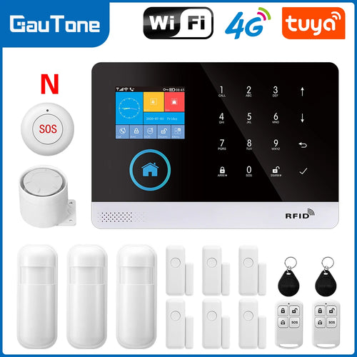 Smart Home Tuya GSM Alarm System 4G Wifi System for House Security