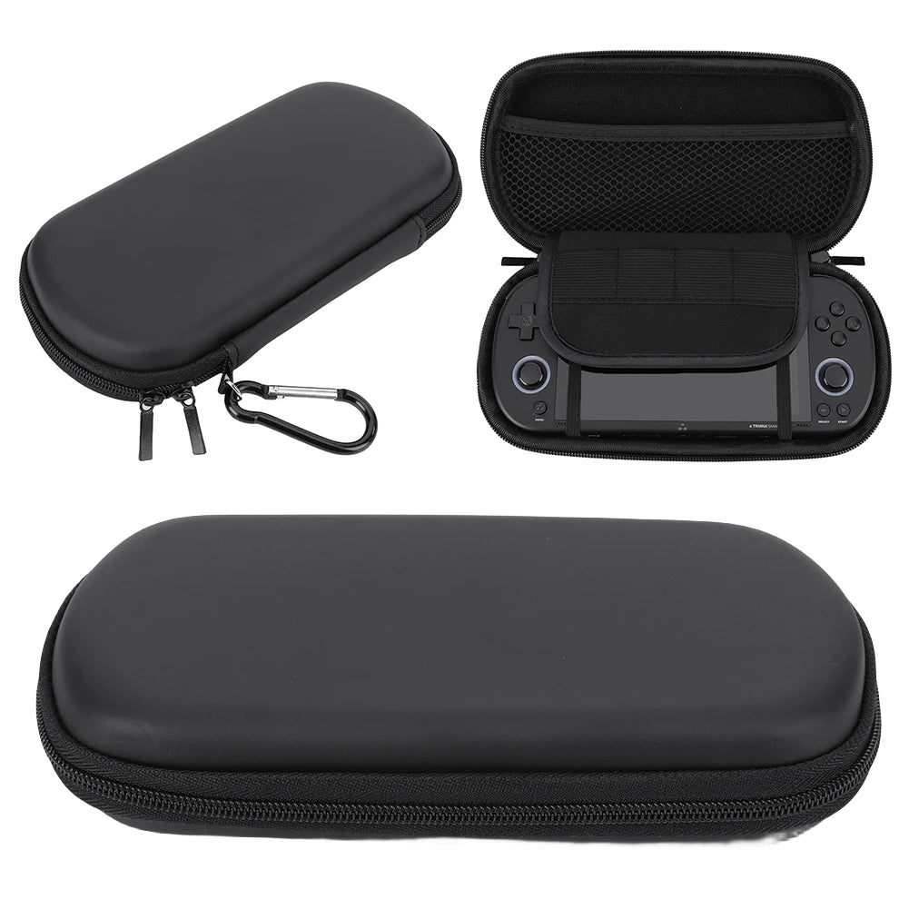 Hard EVA Carrying Case with Tempered Glass Film Handheld Game Console