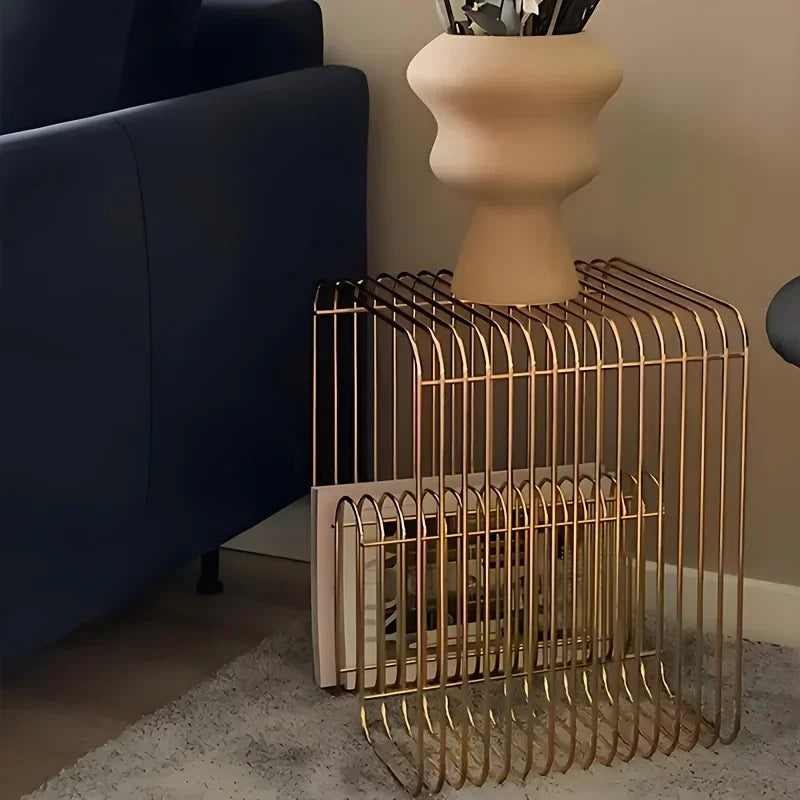 Modern Scandinavian Metal Coffee Table Living Room Furniture Sleek