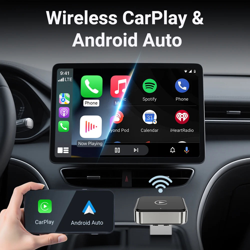 Wireless CarPlay Android 2026 New Smart Auto Adapter Hassle-Free