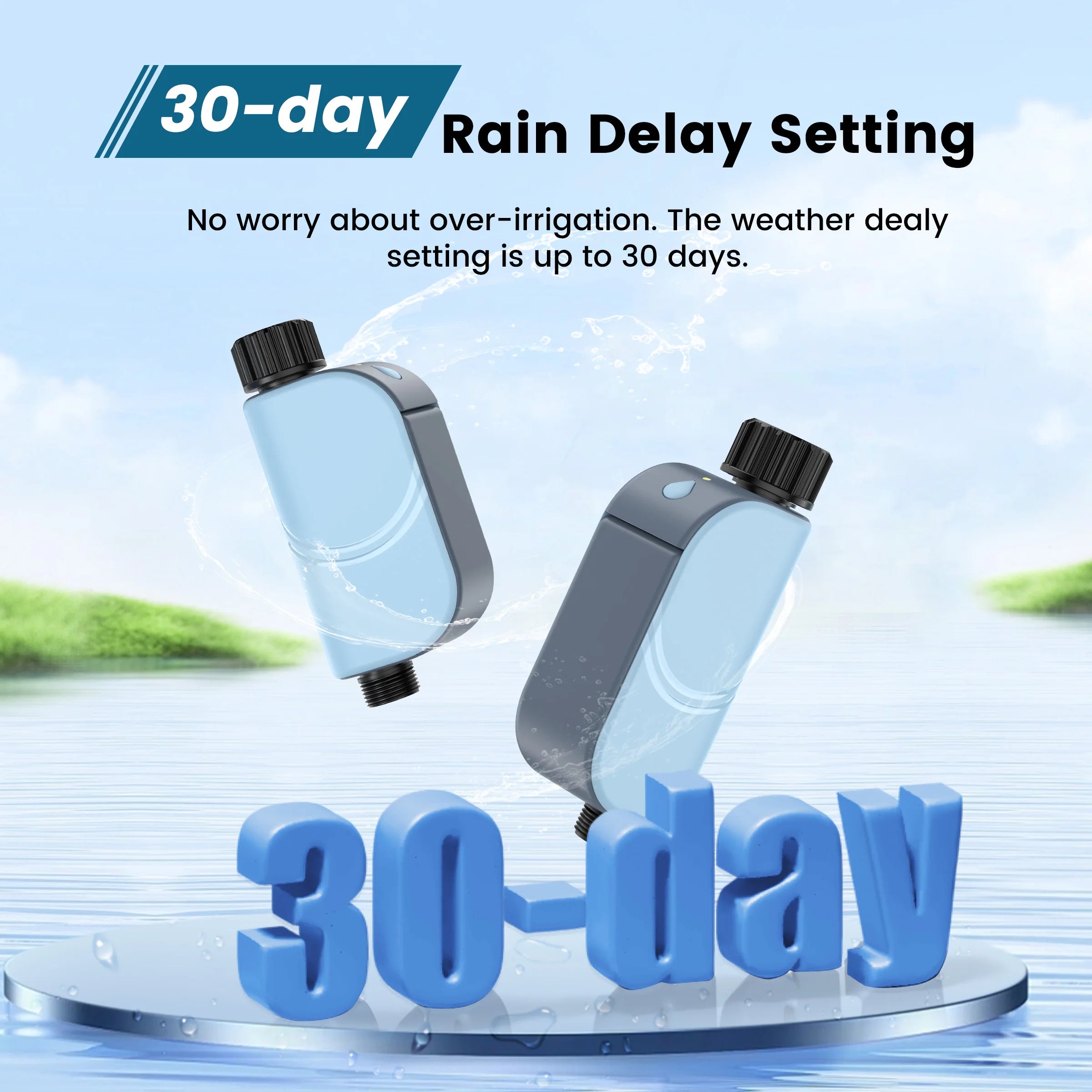 GIRIER Tuya Smart Water Timer WiFi Programmable Sprinkler Controller