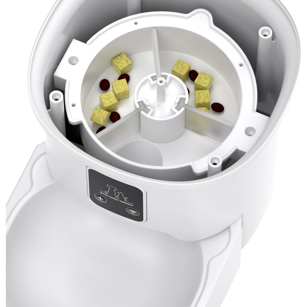 4L WIFI Button Automatic Cat Feeder Intelligent Cat and Dog Pet Feeder