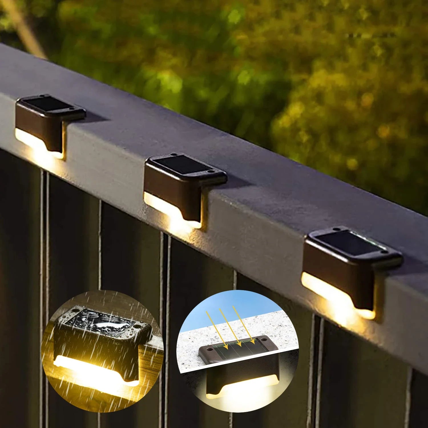 1/4/8/12/pcs Solar LED Lights Outdoor Garden Light Deck Lamp Solar