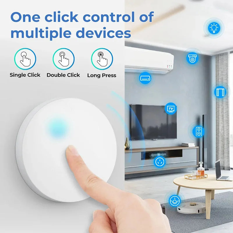 Tuya ZigBee Button Scene Switch Intelligent Linkage Smart Switch