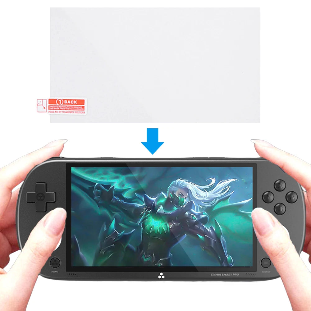 Hard EVA Carrying Case with Tempered Glass Film Handheld Game Console