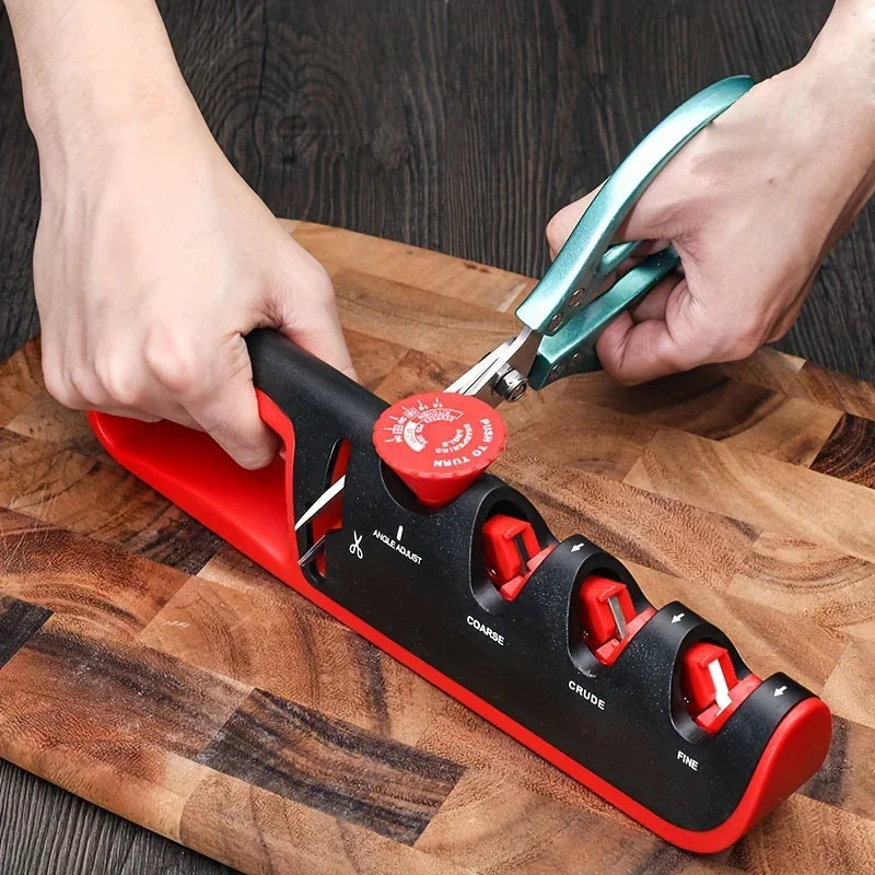 Kitchen Knife Sharpener Adjustable Angle Scissors Knives Sharpening