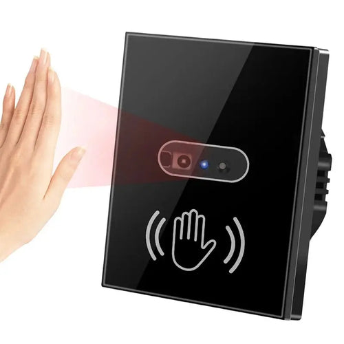 Wall Smart Light Switch Infrare IR Sensor No Need Touch EU Glass