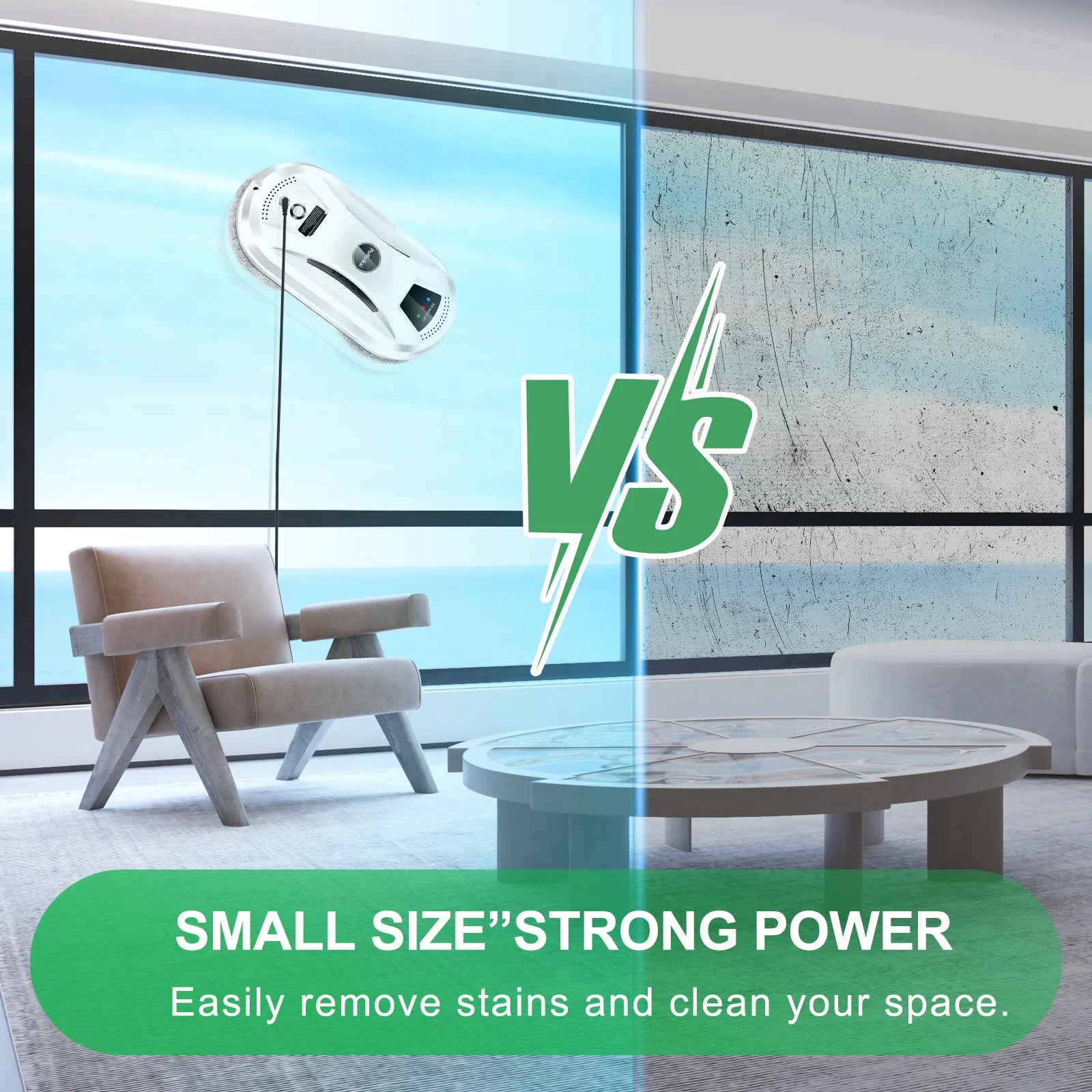 PuRuiKai Home Window Cleaning Robot Smart Window Glass Vacuum Cleaner