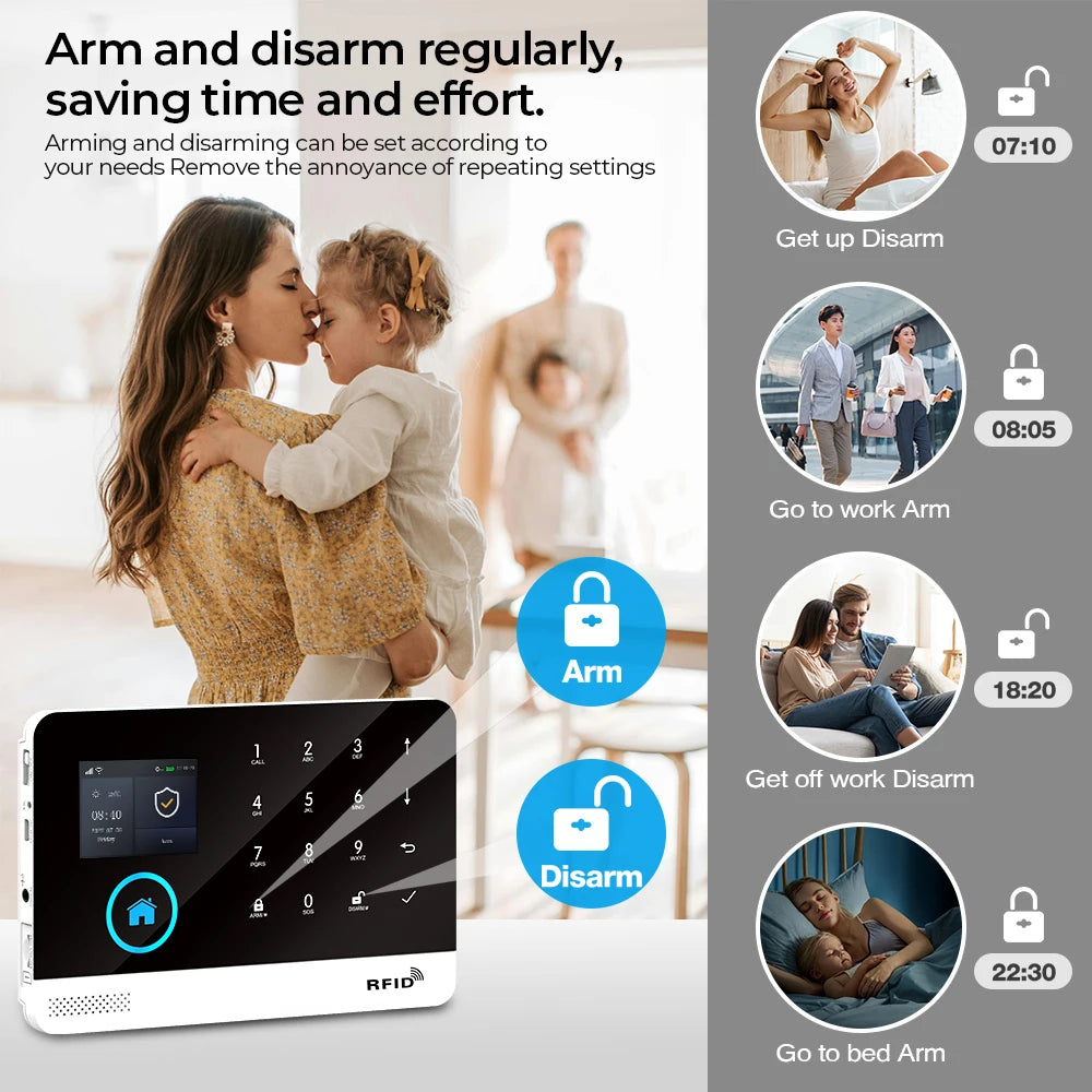Smart Home Tuya GSM Alarm System 4G Wifi System for House Security