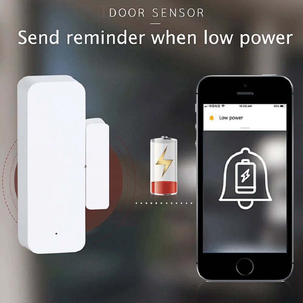 Tuya Zigbee WiFi Door Window Sensor Contact Sensor For Smart Home APP