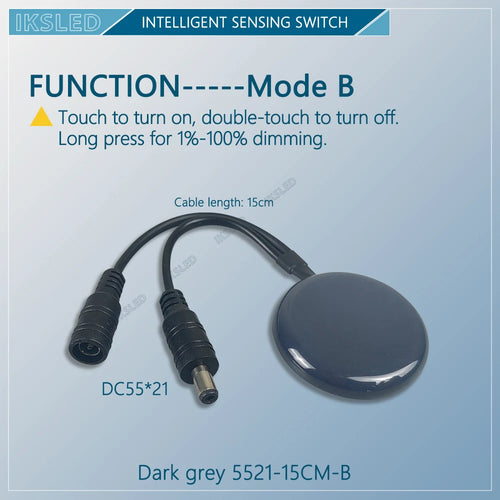 MINI 12V24V LED Dimmable Touch Sensor Switch Penetrating Wood Panel