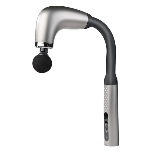 Fascia Gun with Extended Handle and Elbow for Self-assist Massage of