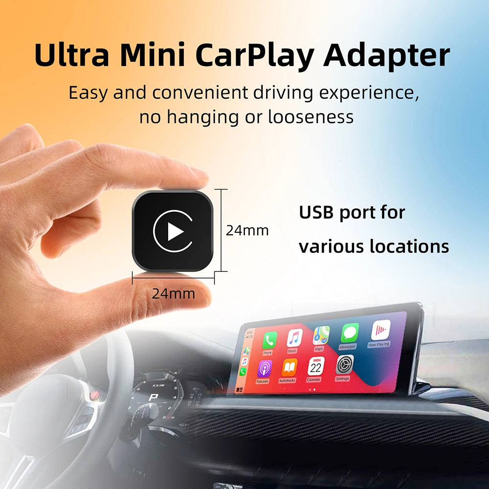 2in1 Wireless CarPlay Dongle Wireless Android Auto Adapter AI Smart