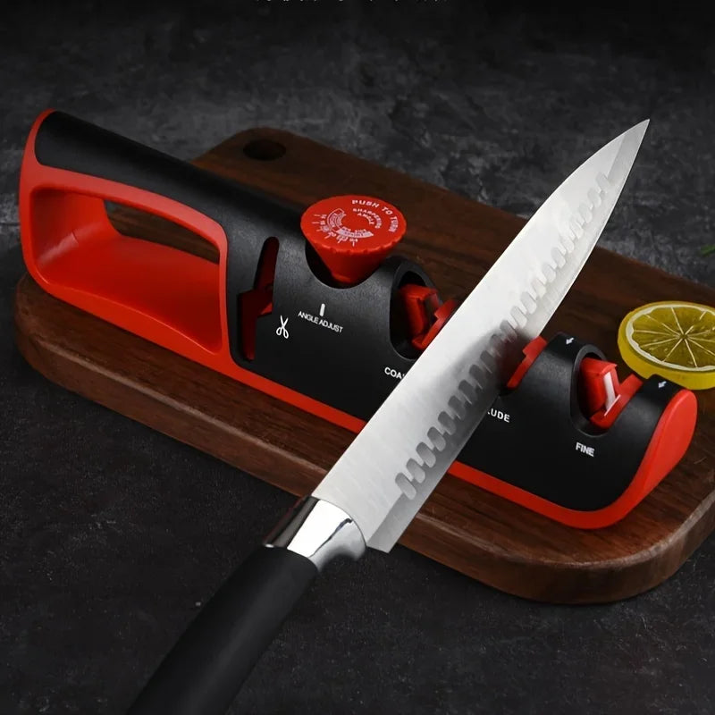Kitchen Knife Sharpener Adjustable Angle Scissors Knives Sharpening